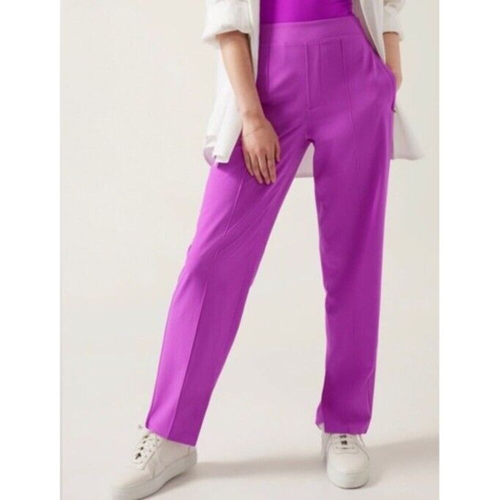 Athleta Brooklyn Heights High Rise‎ Pants Size 22 in Jazzy Purple